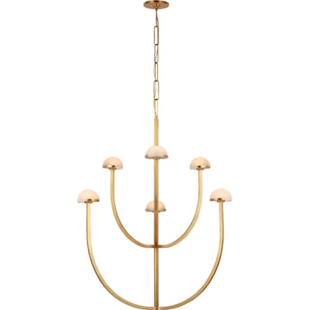 Visual Comfort Pedra 28" Wide LED Chandelier Antique-Burnished Brass