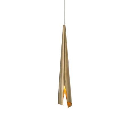 Visual Comfort Piel 4" Wide LED Mini Pendant Antique-Burnished Brass