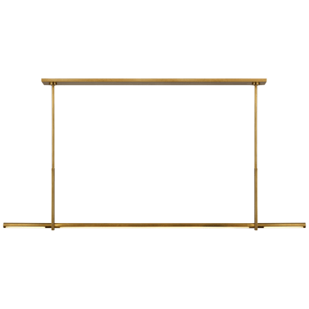 Visual Comfort Axis 60" Wide LED Linear Pendant Antique-Burnished Brass