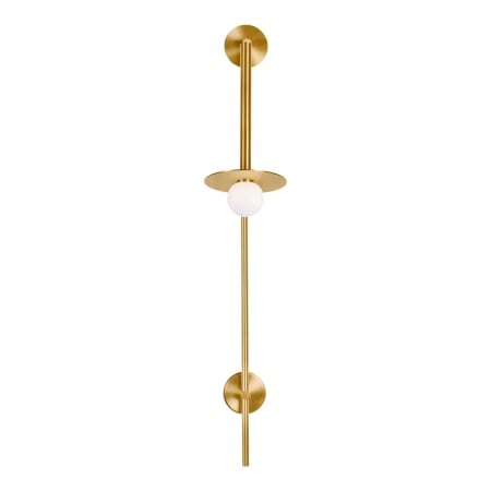 Visual Comfort Nodes 48" Tall Bathroom Sconce Burnished Brass