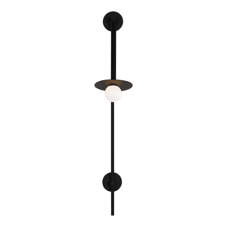 Visual Comfort Nodes 48" Tall Bathroom Sconce Midnight Black