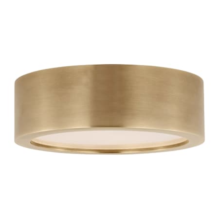Visual Comfort Cerne 5" Wide LED Flush Mount Drum Ceiling Fixture Natural Brass