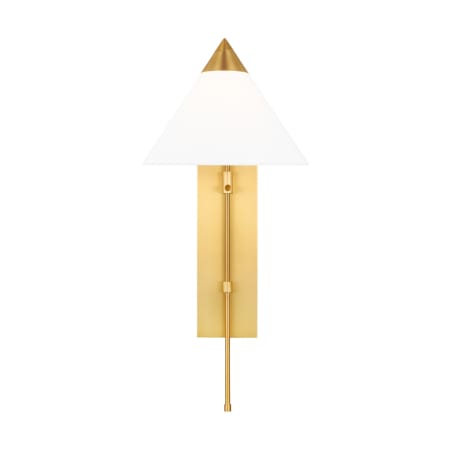 Visual Comfort Franklin 26" Tall Bathroom Sconce Burnished Brass