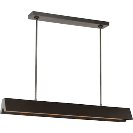 Visual Comfort Pench 43" Wide LED Linear Chandelier Dark Bronze