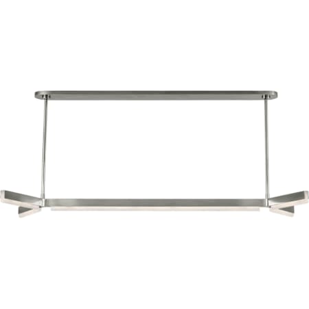 Visual Comfort Linea 55" Wide LED Linear Chandelier Antique Nickel