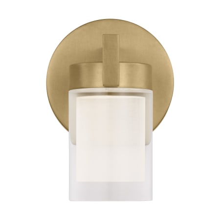 Visual Comfort Esfera 6" Tall Wall Sconce Natural Brass