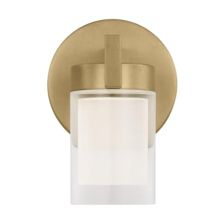 Visual Comfort Esfera 6" Tall Wall Sconce Natural Brass