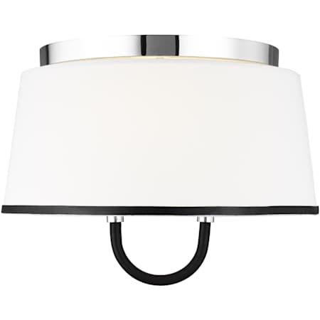 Visual Comfort Katie 16" Wide Flush Mount Ceiling Fixture Polished Nickel
