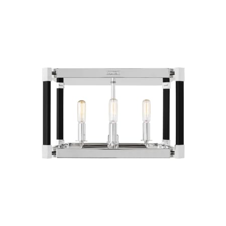 Visual Comfort Hadley 4 Light 15" Wide Flush Mount Ceiling Fixture Polished Nickel