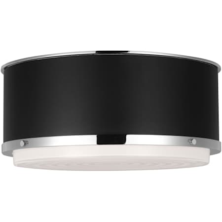 Visual Comfort Marlowe 2 Light 13" Wide Flush Mount Drum Ceiling Fixture Polished Nickel