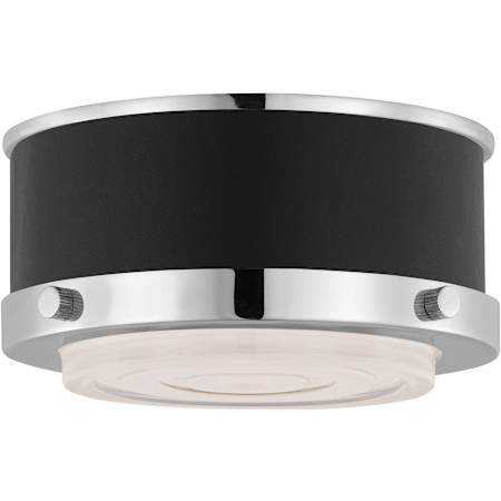 Visual Comfort Marlowe 6" Wide LED Flush Mount Drum Ceiling Fixture Polished Nickel