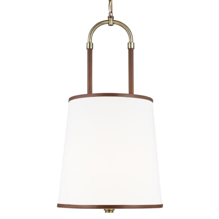 Visual Comfort Katie 12" Wide Pendant Time Worn Brass