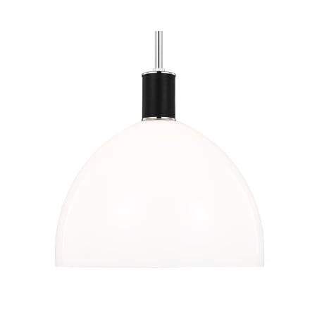 Visual Comfort Hadley 13" Wide Pendant Polished Nickel