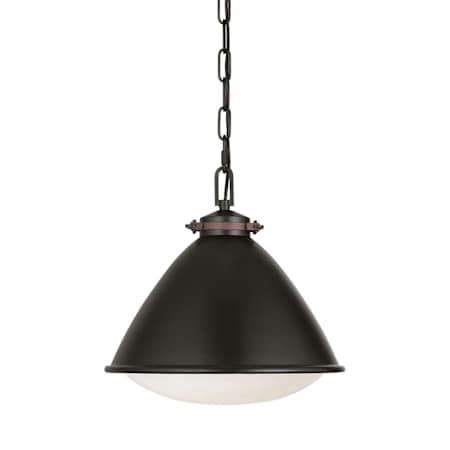 Visual Comfort Hayward 13" Wide Pendant Aged Iron