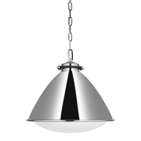 Visual Comfort Hayward 18" Wide Pendant Polished Nickel