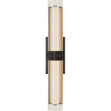 Visual Comfort Fascio 24" LED Sconce with Crystal by Lauren Rottet Bronze