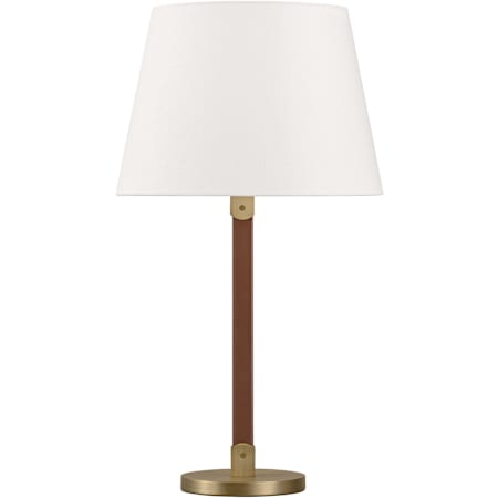 Visual Comfort Grayson 27" Tall Buffet Table Lamp Time Worn Brass