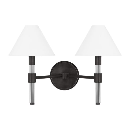 Visual Comfort Robert 2 Light 19" Wide Vanity Light Aged Iron