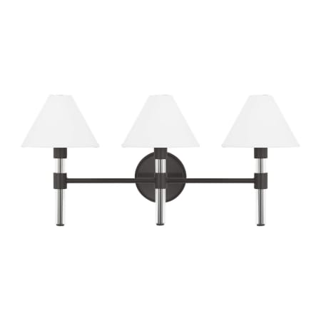 Visual Comfort Robert 3 Light 27" Wide Vanity Light Aged Iron