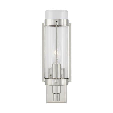 Visual Comfort Flynn 11" Tall Bathroom Sconce Polished Nickel