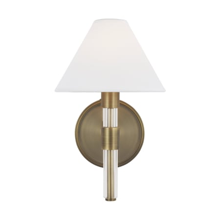 Visual Comfort Robert 12" Tall Bathroom Sconce Time Worn Brass