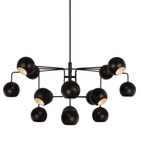 Visual Comfort Chaumont 16 Light 48" Wide Abstract Chandelier Aged Iron