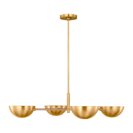 Visual Comfort Balleroy 4 Light 37" Wide Chandelier Burnished Brass