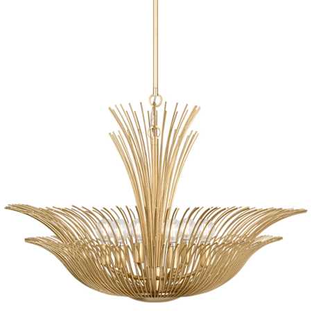 Visual Comfort Dorelle 6 Light 28" Wide Abstract Chandelier Gild