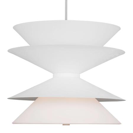 Visual Comfort Chambord 12 Light 26" Wide Pendant with Paper Shades Cast Plaster