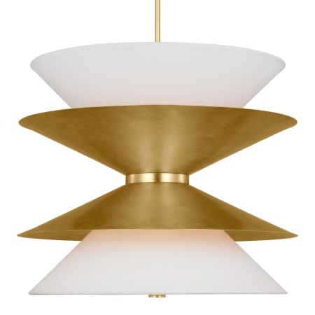 Visual Comfort Chambord 12 Light 26" Wide Pendant with Paper Shades Gild