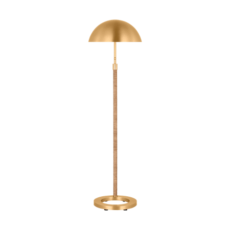 Visual Comfort Balleroy 56" Tall LED Floor Lamp Burnished Brass