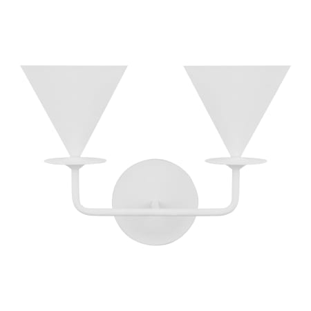 Visual Comfort Cornet 2 Light 13" Tall Wall Sconce Cast Plaster