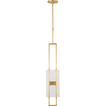 Visual Comfort Duelle 5" Wide LED Mini Pendant Hand-Rubbed Antique Brass