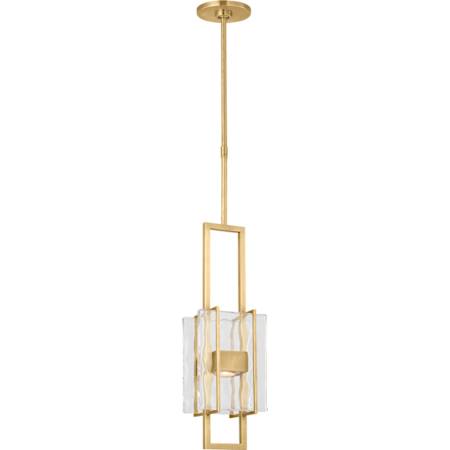 Visual Comfort Duelle 5" Wide LED Mini Pendant Hand-Rubbed Antique Brass
