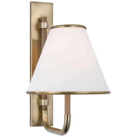 Visual Comfort Rigby 14" Tall Wall Sconce Soft Brass / Natural Oak