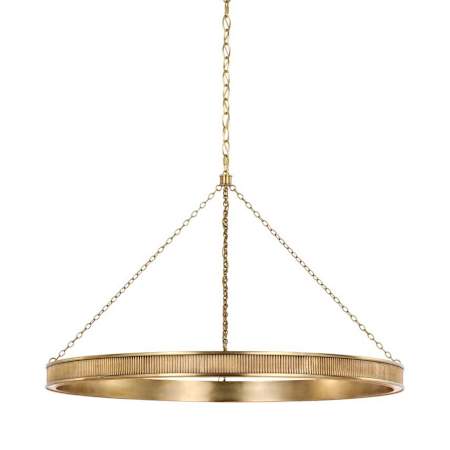 Visual Comfort Menil 40" Wide LED Ring Chandelier Soft Brass