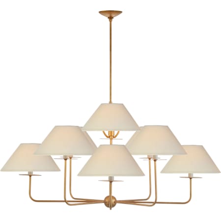 Visual Comfort Kelley 9 Light 44" Wide Chandelier Gilded Iron