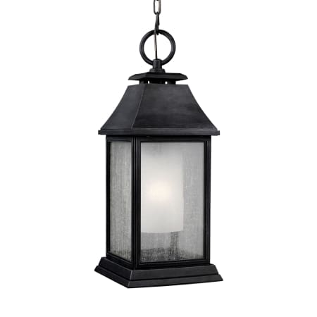 Visual Comfort Shepherd 9" Wide Mini Pendant Dark Weathered Zinc
