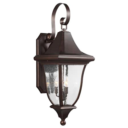 Visual Comfort Oakmont 3 Light 34" Tall Outdoor Wall Sconce Patina Bronze