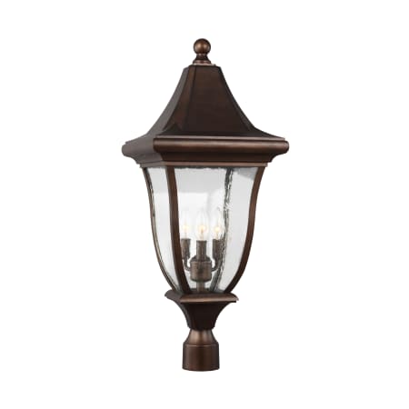 Visual Comfort Oakmont 3 Light 30" Tall Post Light Patina Bronze