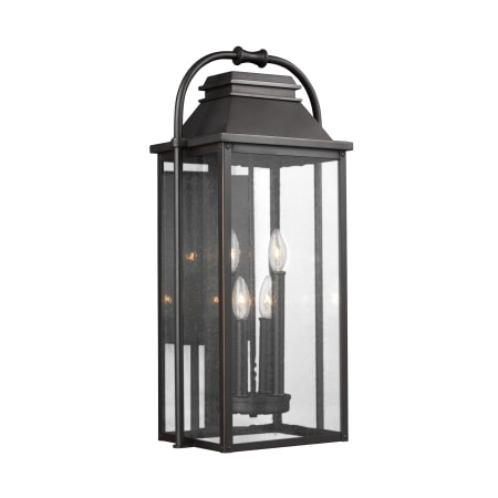 Visual Comfort Wellsworth 4 Light 27" Tall Outdoor Wall Sconce Antique Bronze