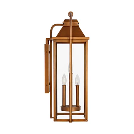 Visual Comfort Wellsworth 4 Light 27" Tall Outdoor Wall Sconce Natural Copper