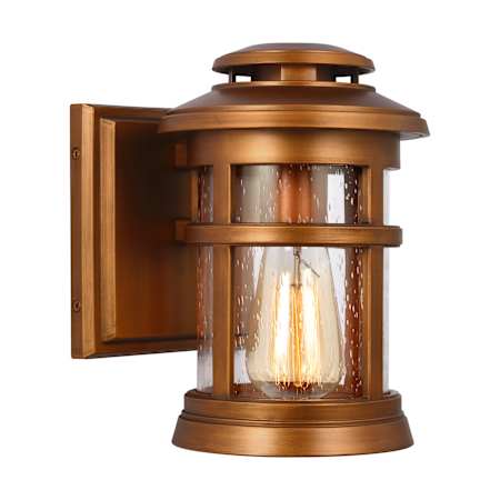 Visual Comfort Newport 9" Tall Outdoor Wall Sconce Natural Copper