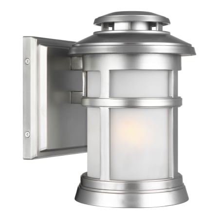 Visual Comfort Newport 9" Tall Outdoor Wall Sconce Painted Brushed Steel