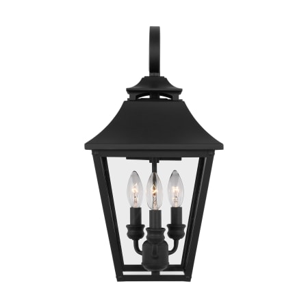 Visual Comfort Galena 3 Light 19" Tall Outdoor Wall Sconce Textured Black