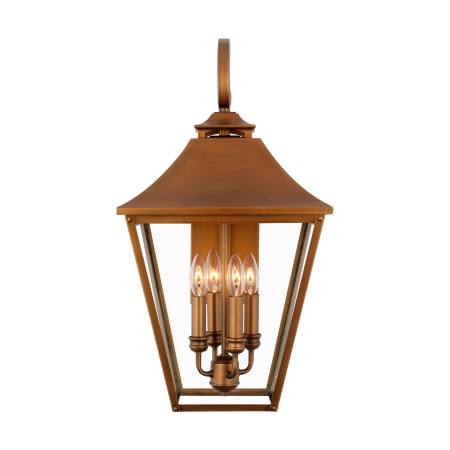 Visual Comfort Galena 4 Light 25" Tall Outdoor Wall Sconce Natural Copper