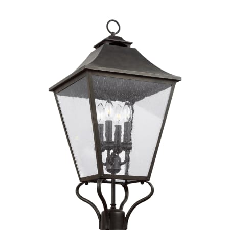 Visual Comfort Galena 4 Light 29" Tall Post Light Sable