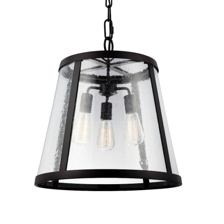 Visual Comfort Harrow 3 Light 19" Wide Pendant Oil Rubbed Bronze