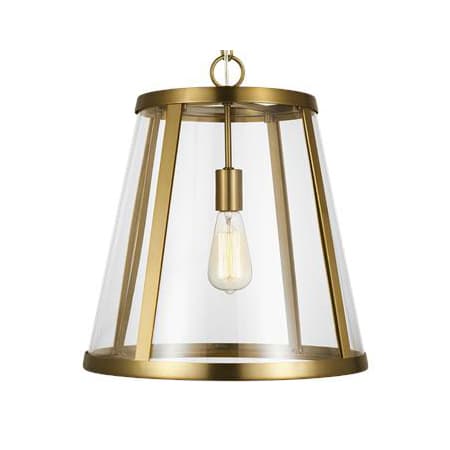 Visual Comfort Harrow 16" Wide Pendant Burnished Brass