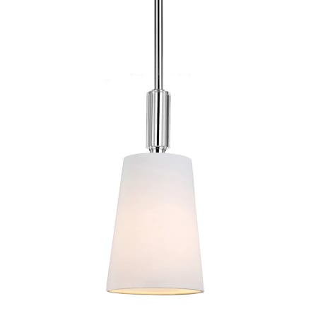 Visual Comfort Lismore 5" Wide Mini Pendant Polished Nickel
